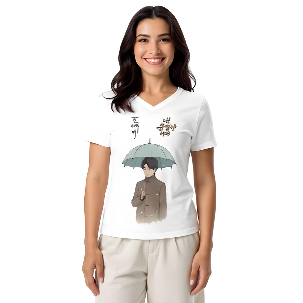 Women’s Relaxed V-Neck T-Shirt – Goblin Edition