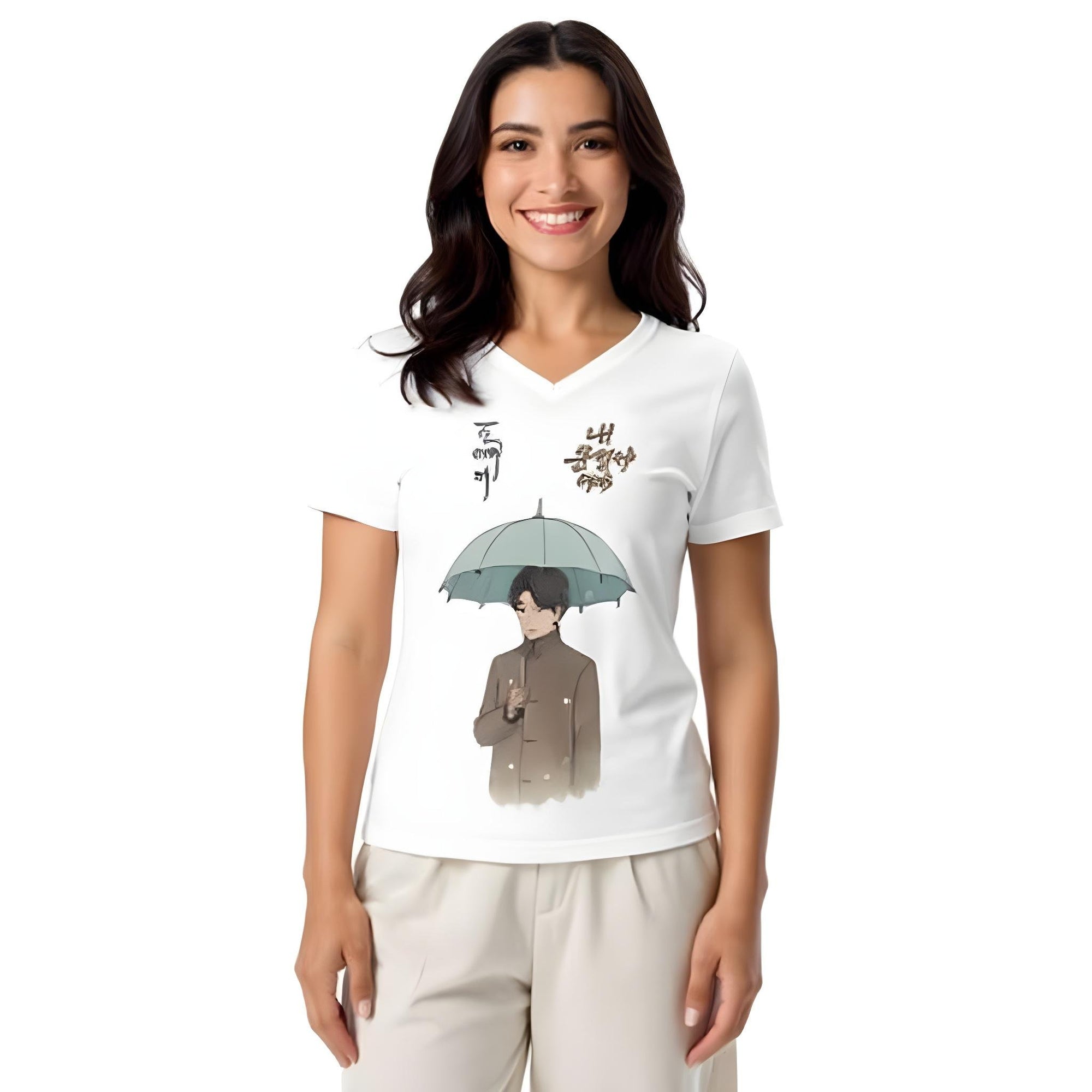 Women’s Relaxed V-Neck T-Shirt – Goblin Edition